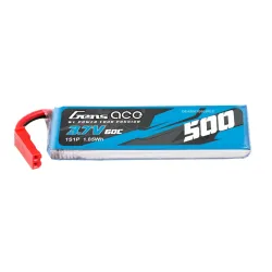 Gens ace 500mAh 1S 60C 3.7V Lipo Battery | JST-SYP Plug | Heli